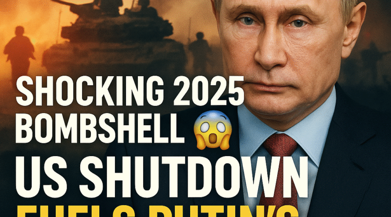 US govt shutdown is helping Putin win Ukraine war