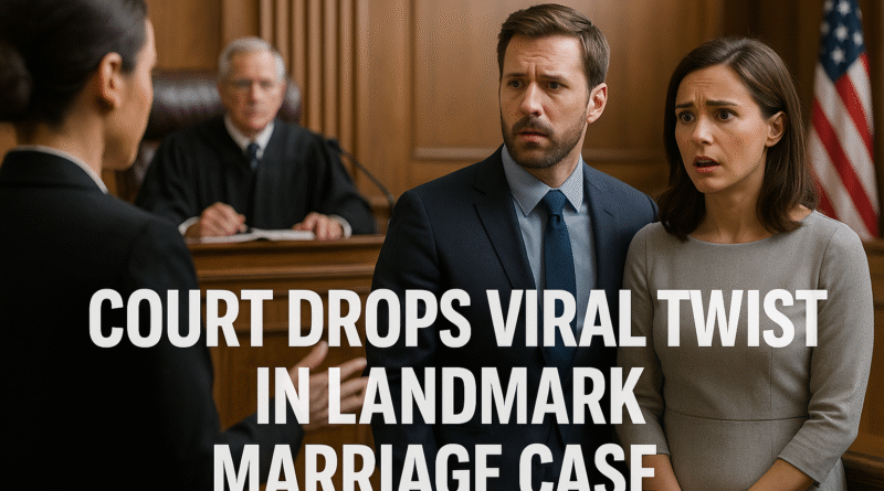 Court Drops Viral Twist in Landmark Marriage Case