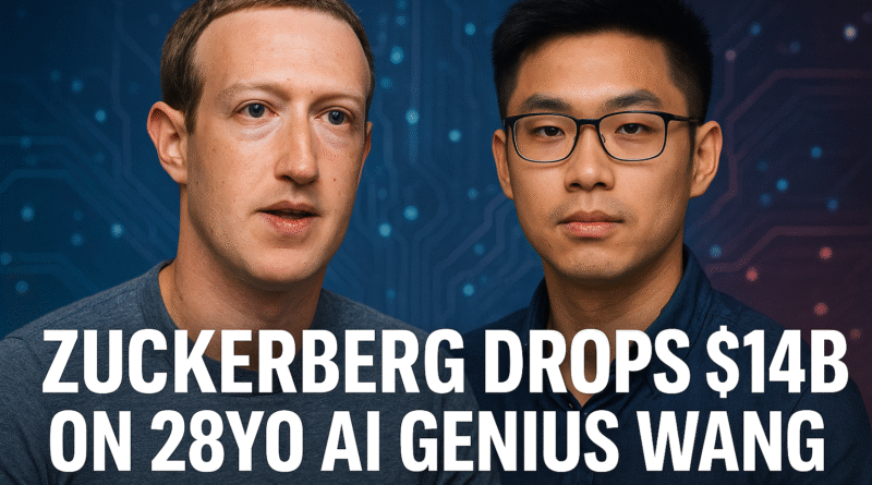 Zuckerberg Drops $14B on 28YO AI Genius Wang
