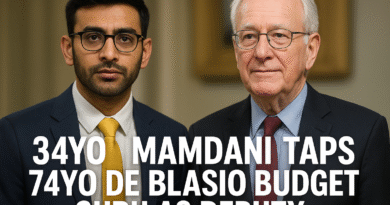 34YO Mamdani Taps 74YO de Blasio Budget Guru as Deputy