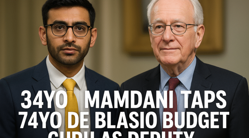 34YO Mamdani Taps 74YO de Blasio Budget Guru as Deputy