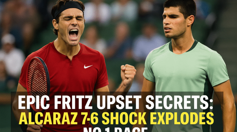 Epic Fritz Upset Secrets: Alcaraz 7-6 Shock Explodes No 1 Race