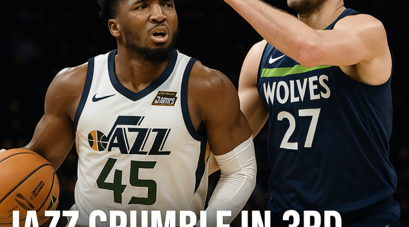 Utah Jazz Losing Streak Hits Three Games With Loss To Timberwolves