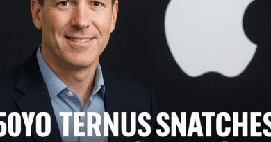 50YO Ternus Snatches Apple CEO Throne in 2026