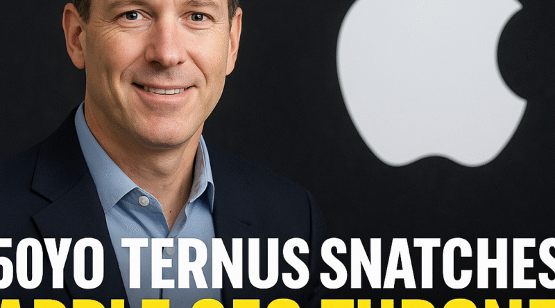 50YO Ternus Snatches Apple CEO Throne in 2026