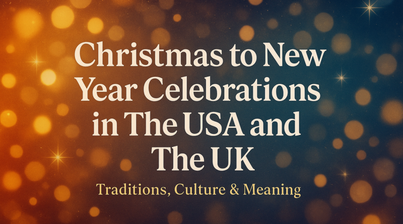 christmas to new year celebrations in usa and uk
