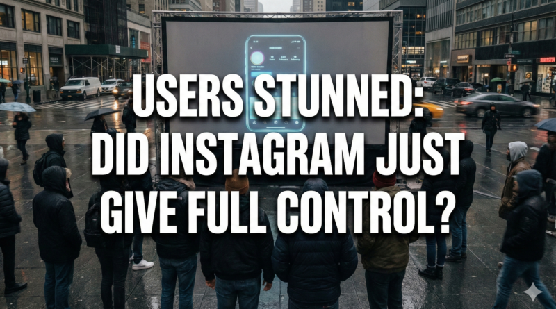 Instagram algorithm control feature