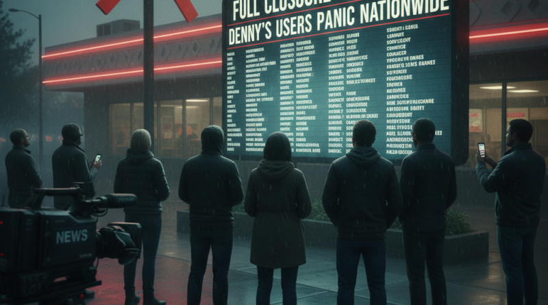 Denny’s Closing Stores 2025 Full List Stuns America
