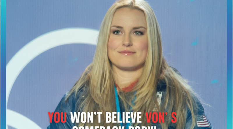 Shocking Lindsey Vonn 12 Pounds Muscle: 41-Year-Old's Olympic Fire