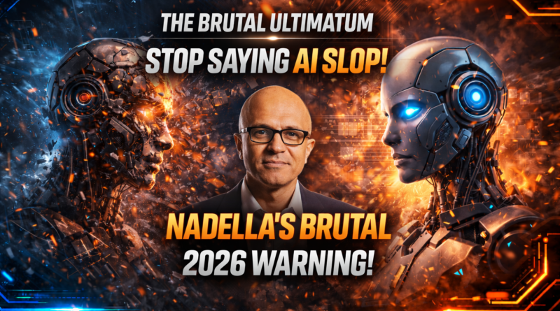 Stop Saying AI Slop! Satya Nadella’s Brutal New Warning
