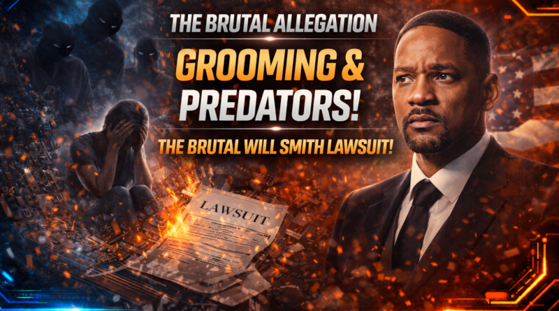 Lawsuit announcement with dramatic visuals.